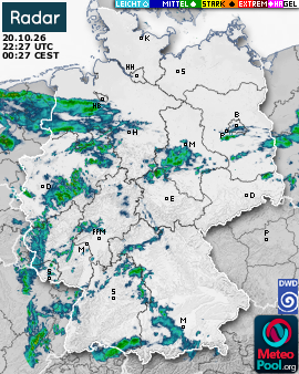 WetterRadar / RegenRadar für Deutschland