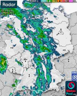 WetterRadar / RegenRadar für Deutschland