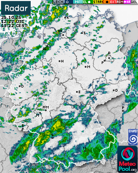 WetterRadar / RegenRadar für Deutschland