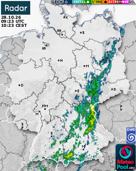 WetterRadar / RegenRadar für Deutschland
