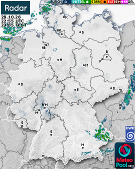 WetterRadar / RegenRadar für Deutschland