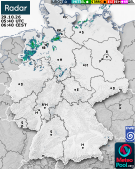 WetterRadar / RegenRadar für Deutschland