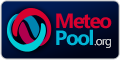 Meteopool-Logo, mit Text, transparenter Hintergrund, 120x60, dunkle Version