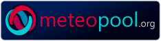 Meteopool logo, with text, transparent background, 234x60, dark version