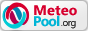 Meteopool-Logo, mit Text, transparenter Hintergrund, 88x31, helle Version