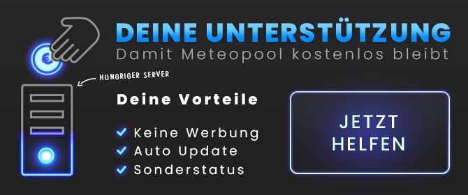 Meteopool unterstützen & spenden für die Serverfinanzierung