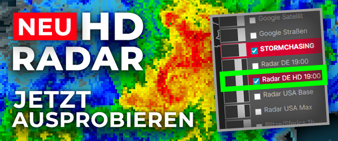 NEU: HD Radar bei Meteopool - jetzt ausprobieren