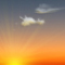Wettergrafik für Dämmerung für Bedeckungsgrad 1/8, sonnig