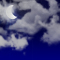 Weather graphics for night time, for cloudage 4/8, partly cloudy