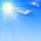 Wettergrafik für Tag/tagsüber für Bedeckungsgrad 1/8, sonnig