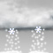 Wettergrafik für Tag/tagsüber für ww-Code 72 (Mäßiger Schneefall, unterbrochen)
