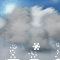 Wettergrafik für Tag/tagsüber für ww-Code 85 (Leichte Schneeschauer)