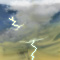 Weather graphics for daytime, for ww-Code 98 (Thunderstorm combined with dust/sandstorm)