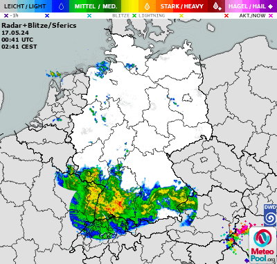 Wetterkarte - WetterRadar und Blitzortung in Deutschland