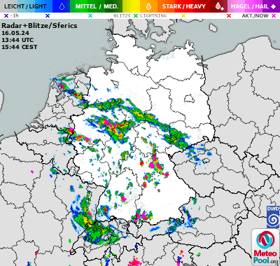Wetterkarte - WetterRadar und Blitzortung in Deutschland